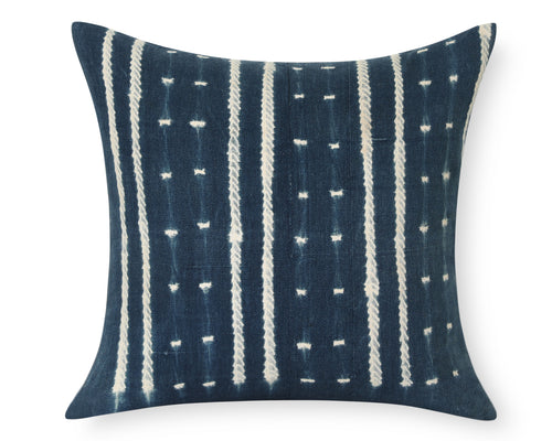 Authentic Vintage African Indigo Pillow Cover