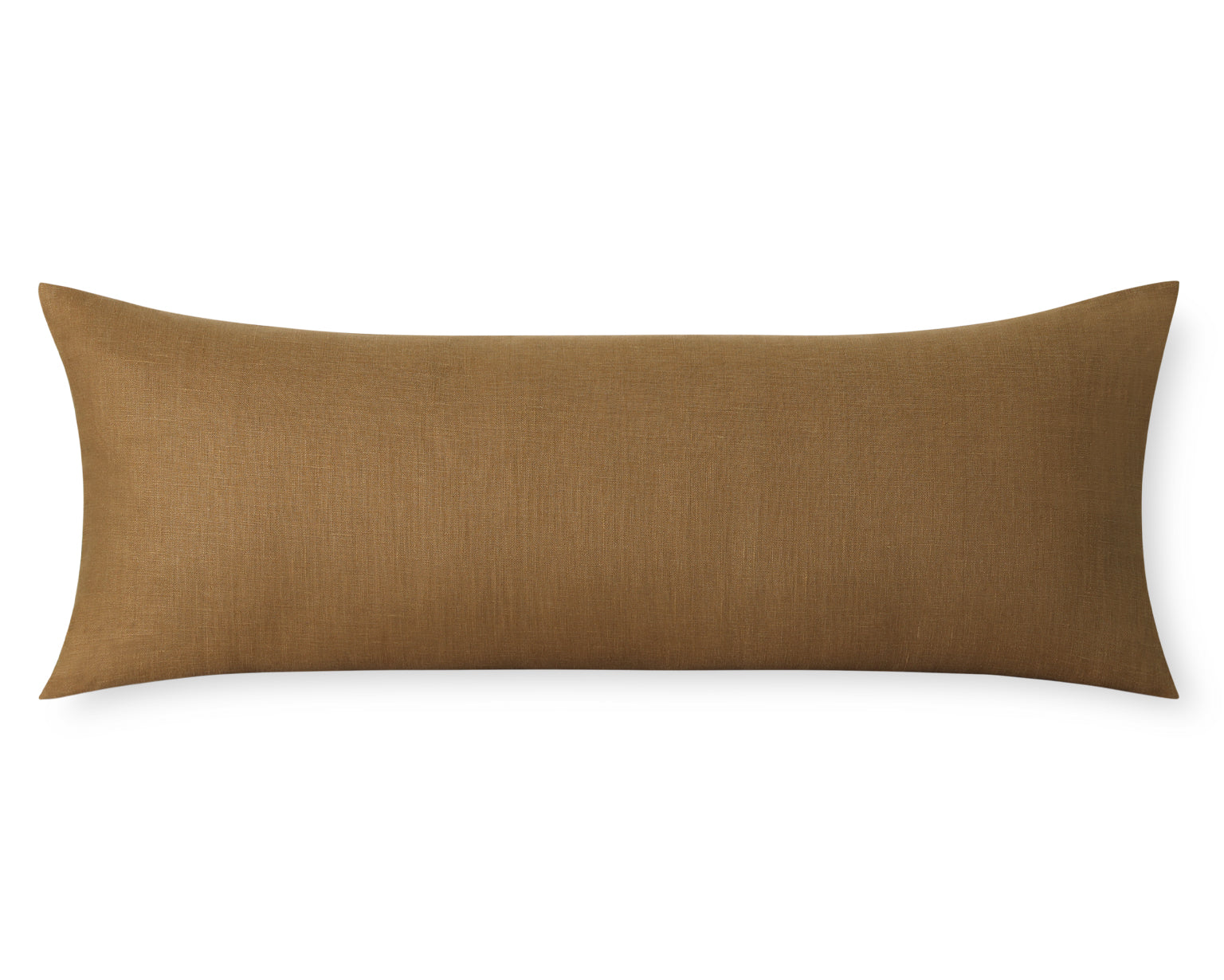 Ochre Linen Long Lumbar Pillow