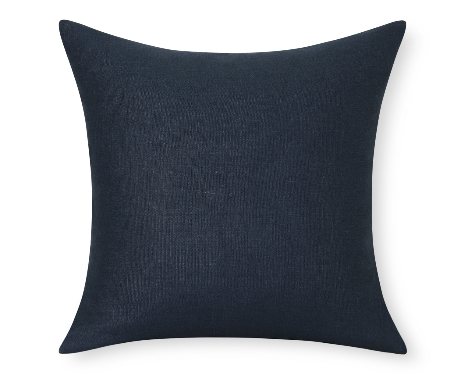 Navy Linen Pillow Cover