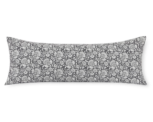 Lille in Graphite, Large Lumbar Pillow