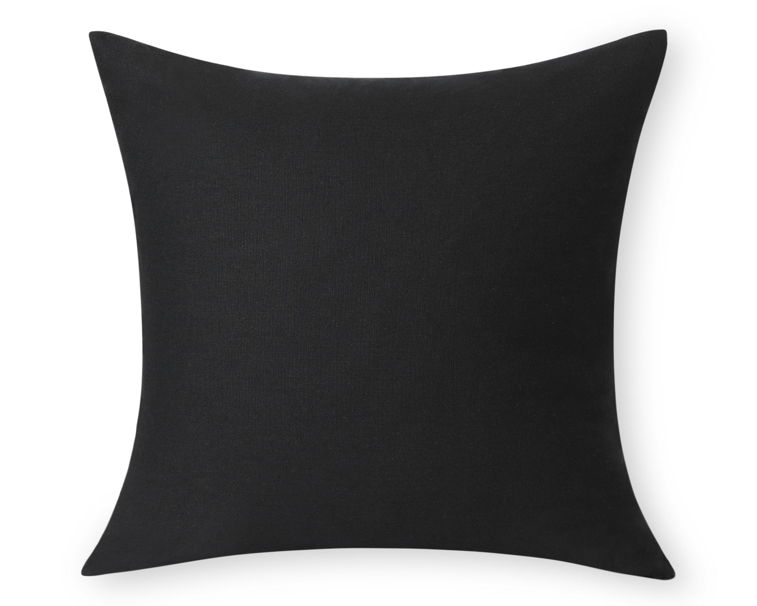 Black Linen Pillow Cover | Stitched Select Linen Collection