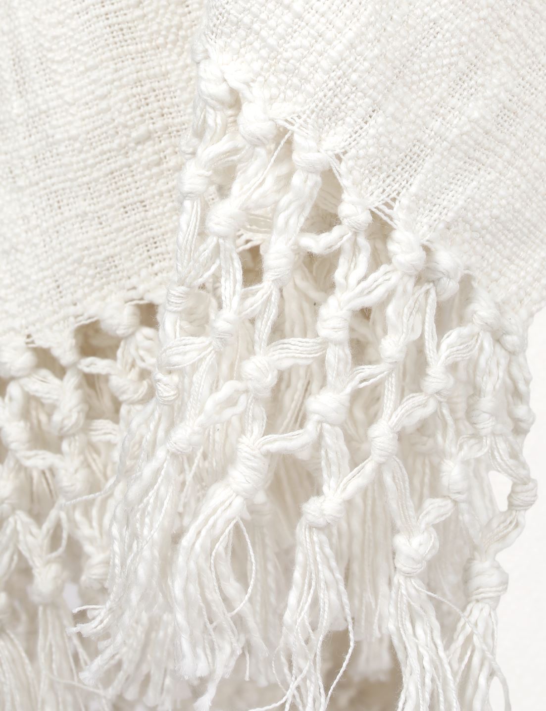 Aida Throw, Ivory Throw Blankets Coterie Brooklyn