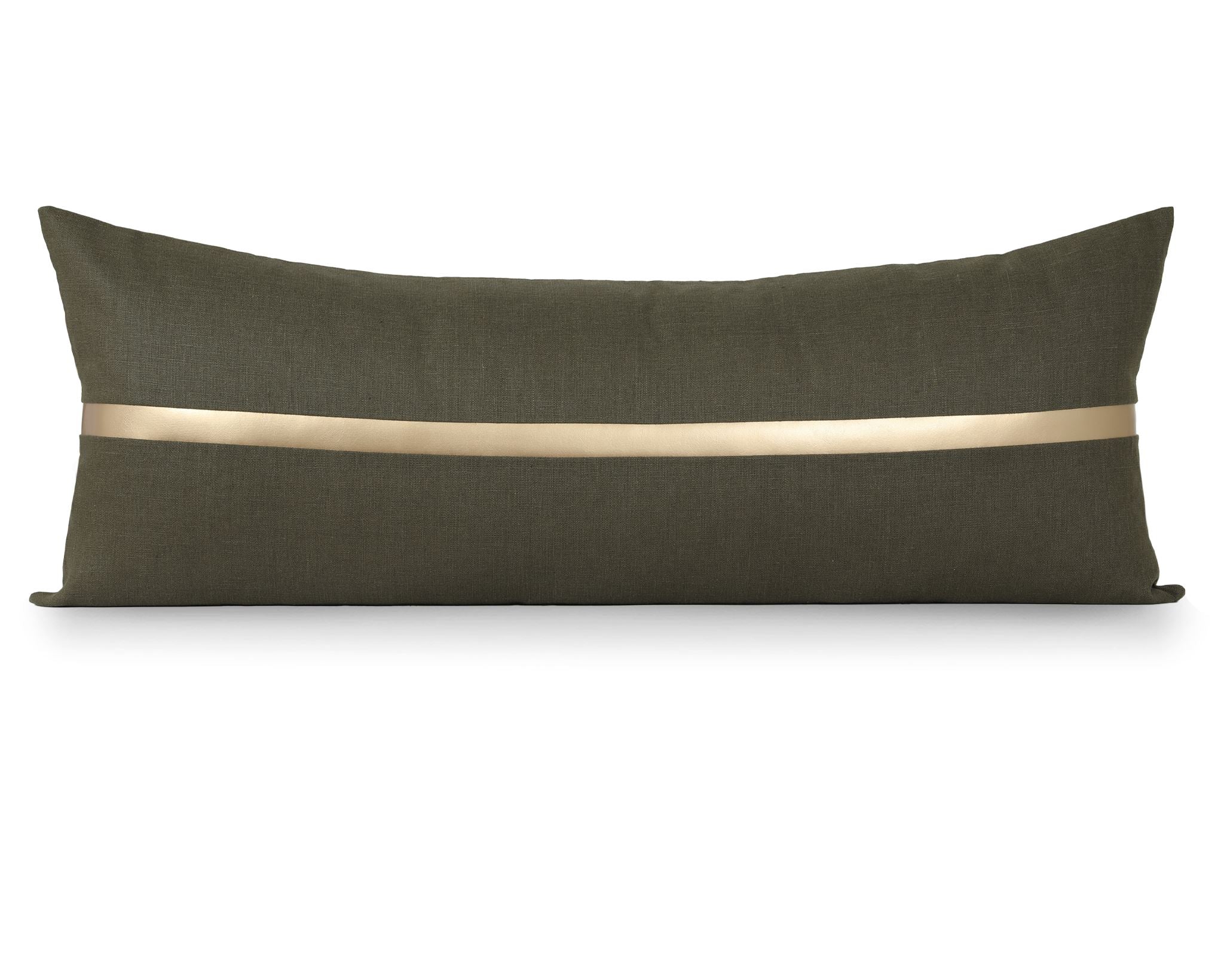 Antibes, Moss Decorative Pillows Coterie Brooklyn Large Lumbar - 14x36
