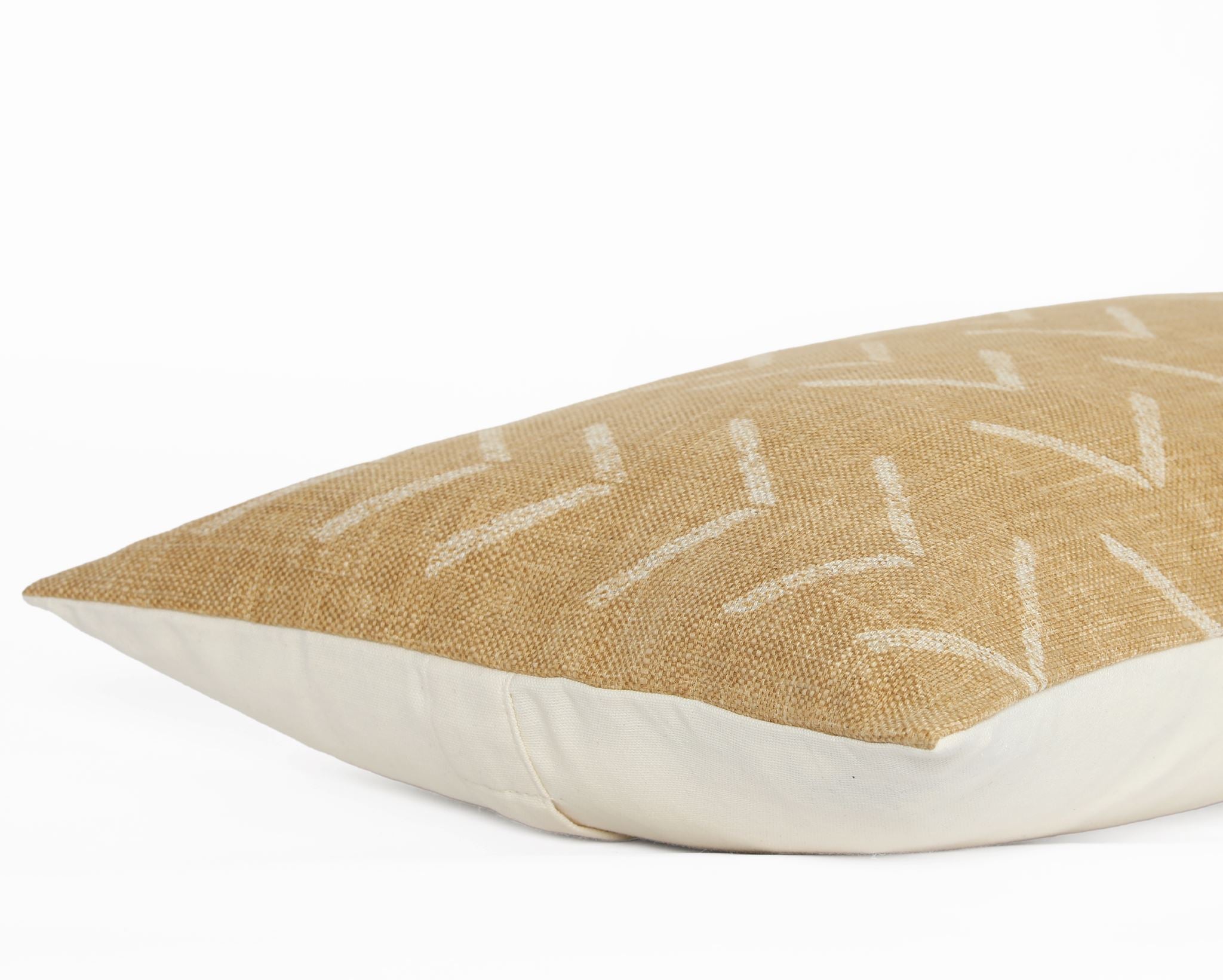 Asha Dijon, Mudcloth Inspired XL Pillow Decorative Pillows Coterie Brooklyn