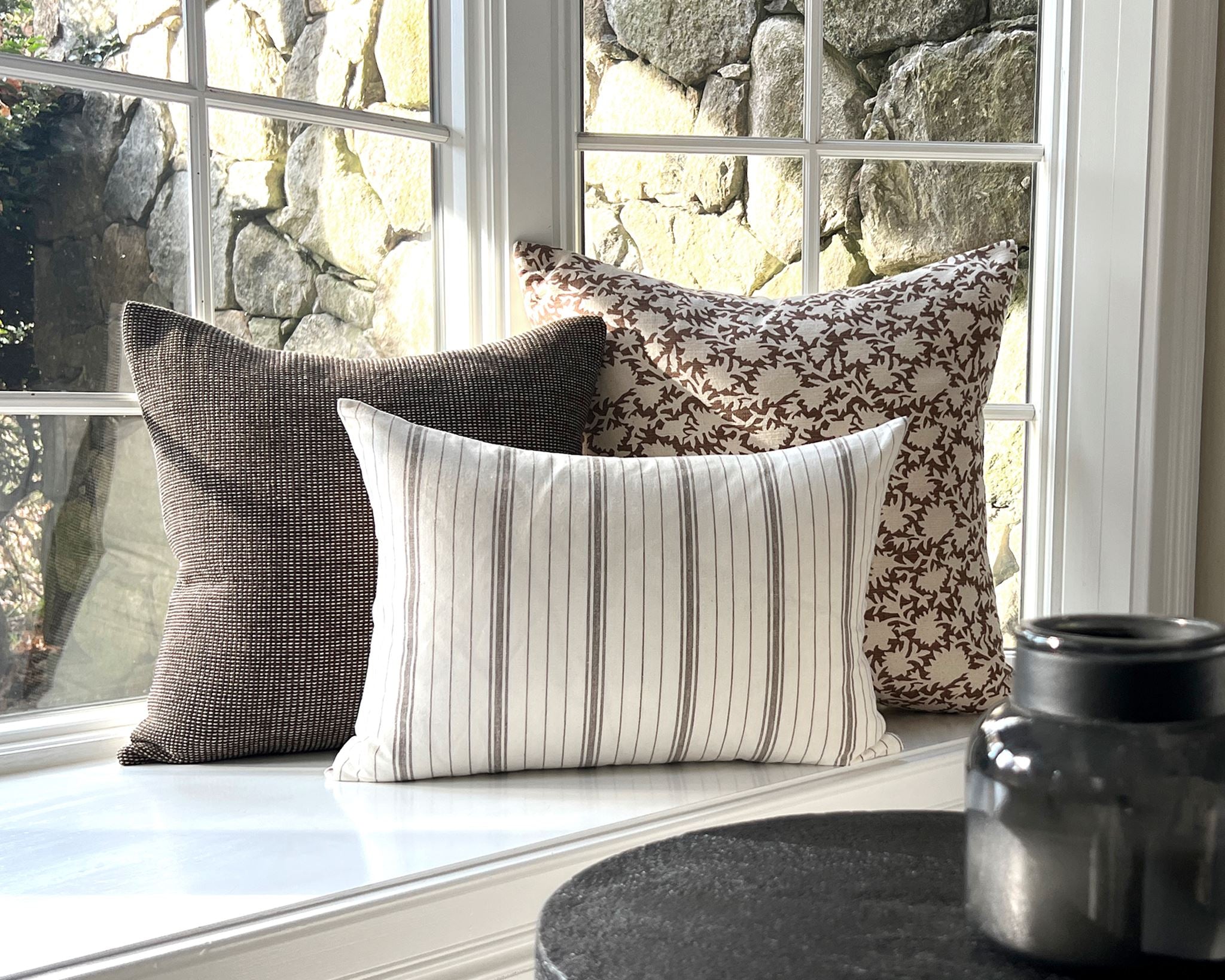 Stowe, Bark Decorative Pillows Coterie Brooklyn