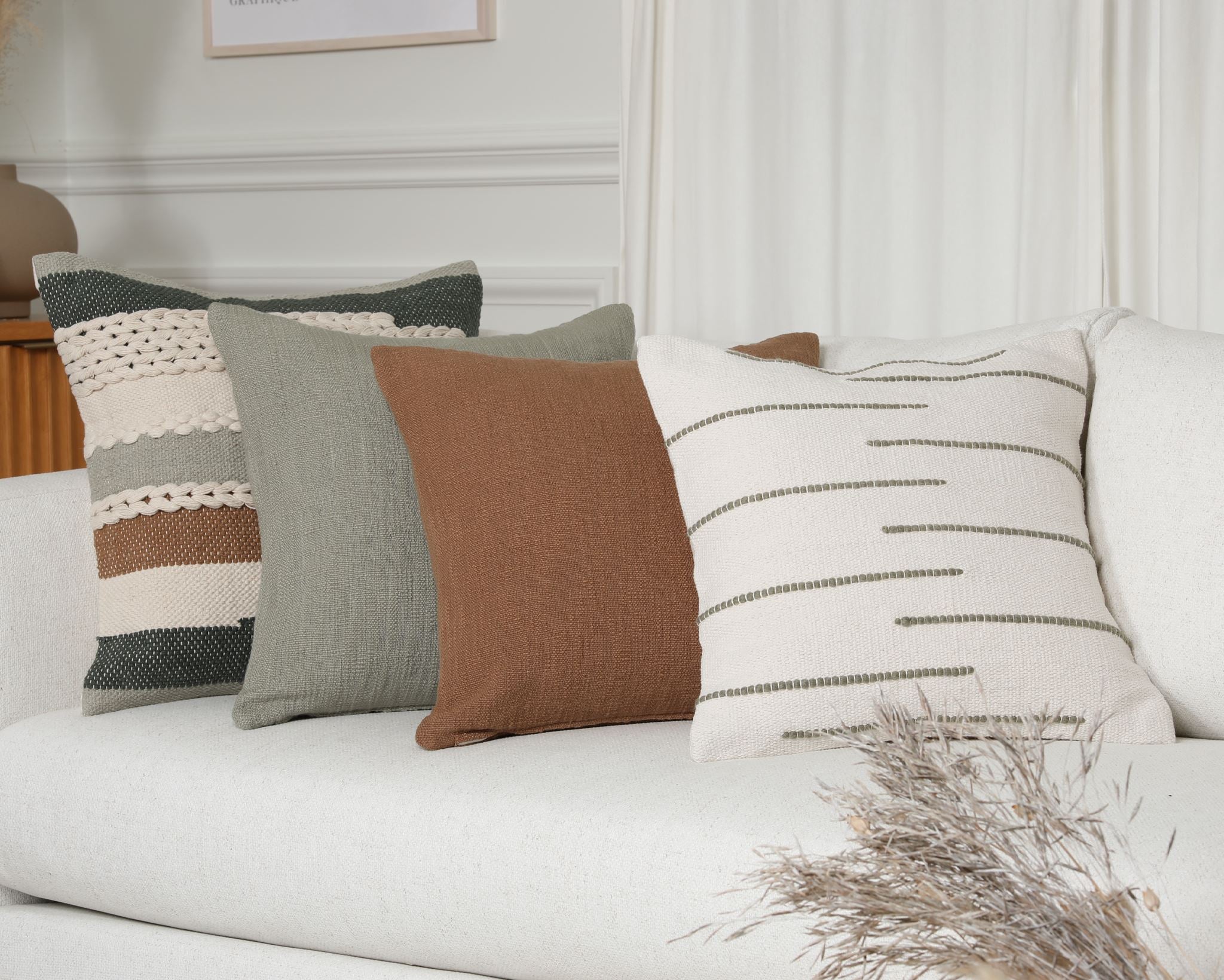 Astor, Sage Decorative Pillows Coterie Brooklyn