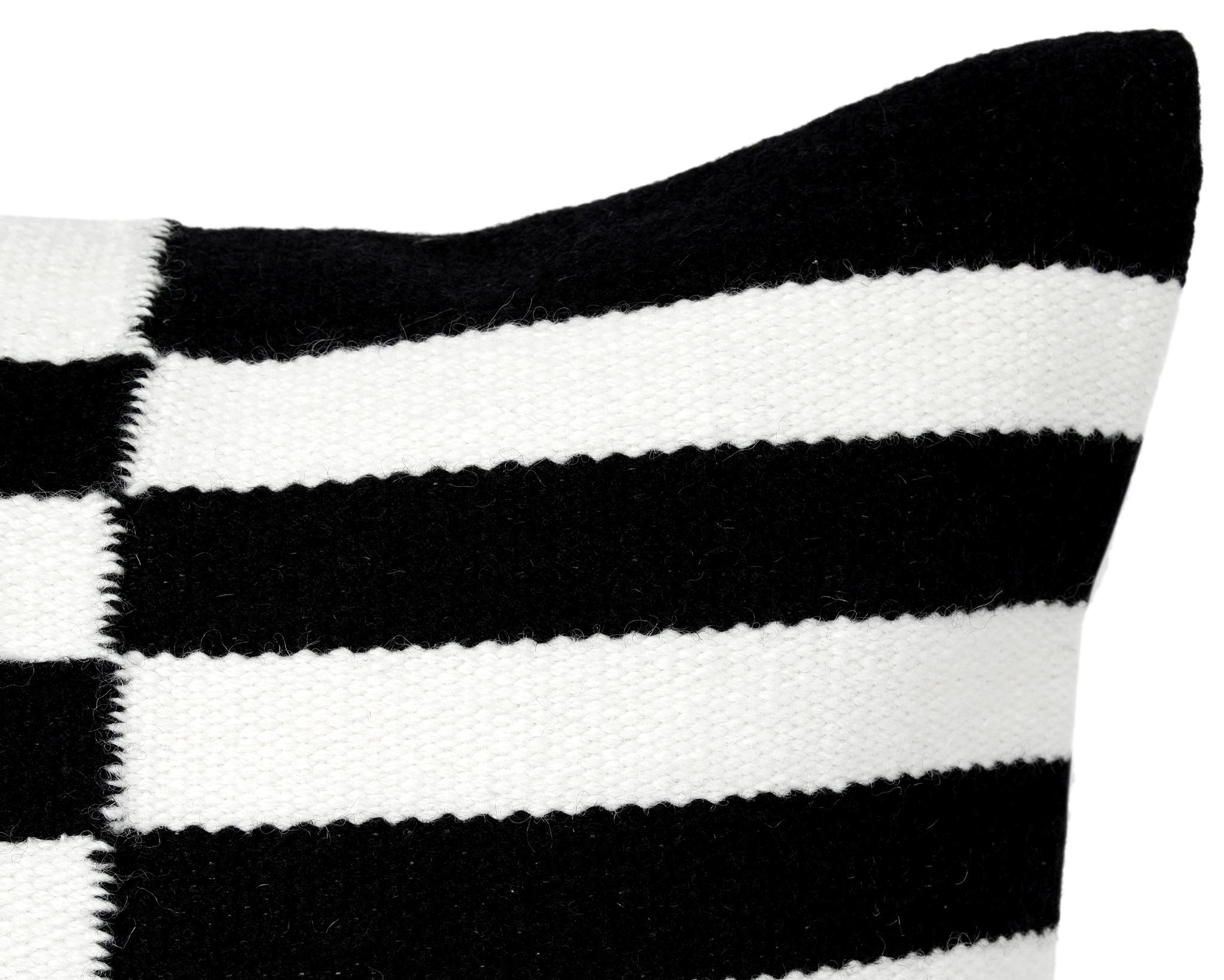 Cyprus, Black Wool Cover Decorative Pillows Coterie Brooklyn