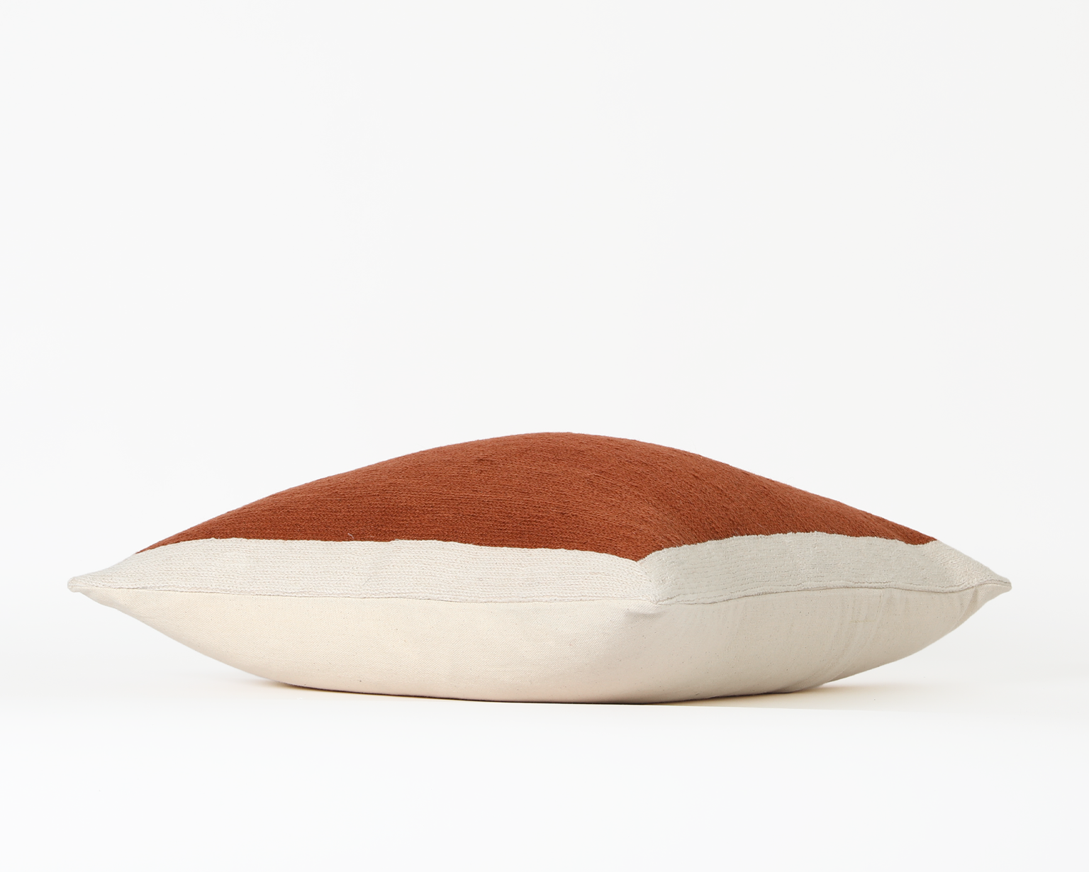 Essex, Rust-Colored Throw Pillow Cover