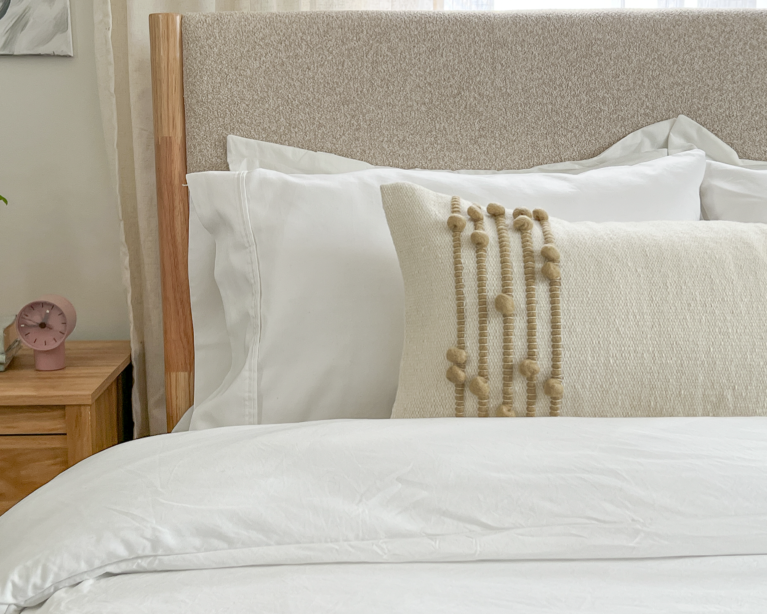 Faryll, Large Lumbar Wool Pillow