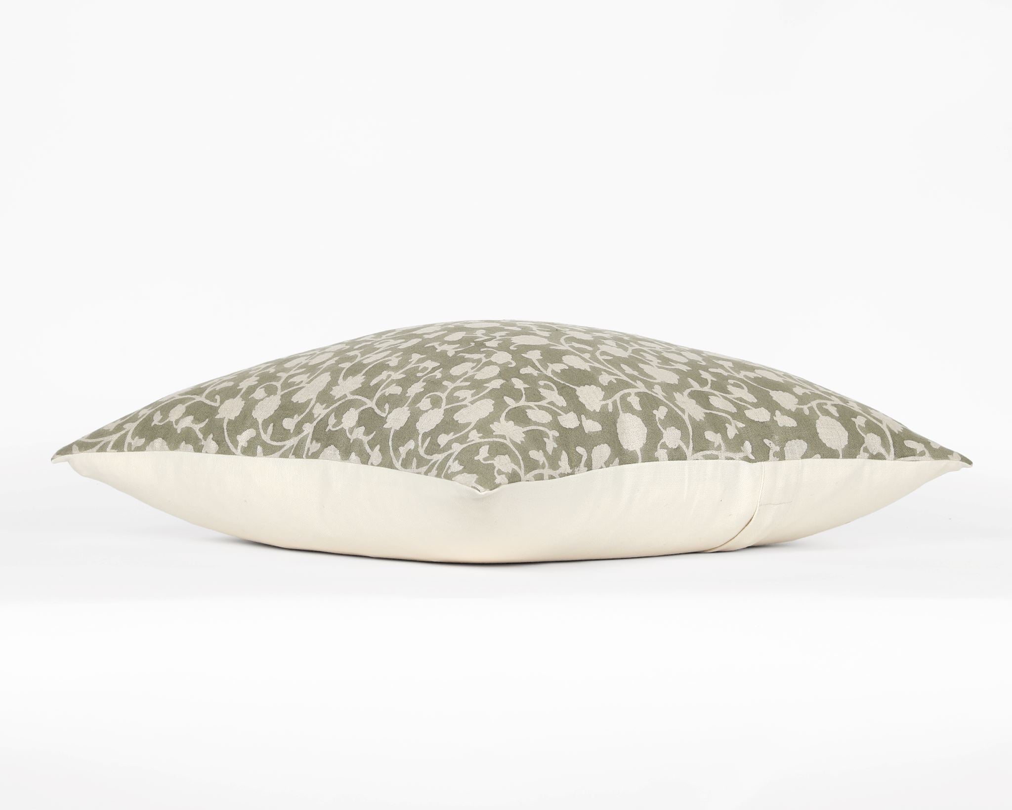 Hanover, Sage Block Printed Pillow Cover Decorative Pillows Coterie Brooklyn