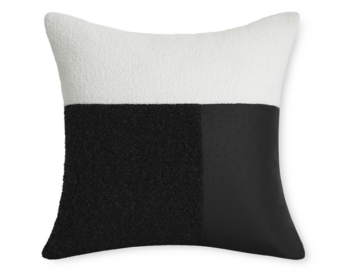 Indi, Boucle + Ostrich Faux Leather