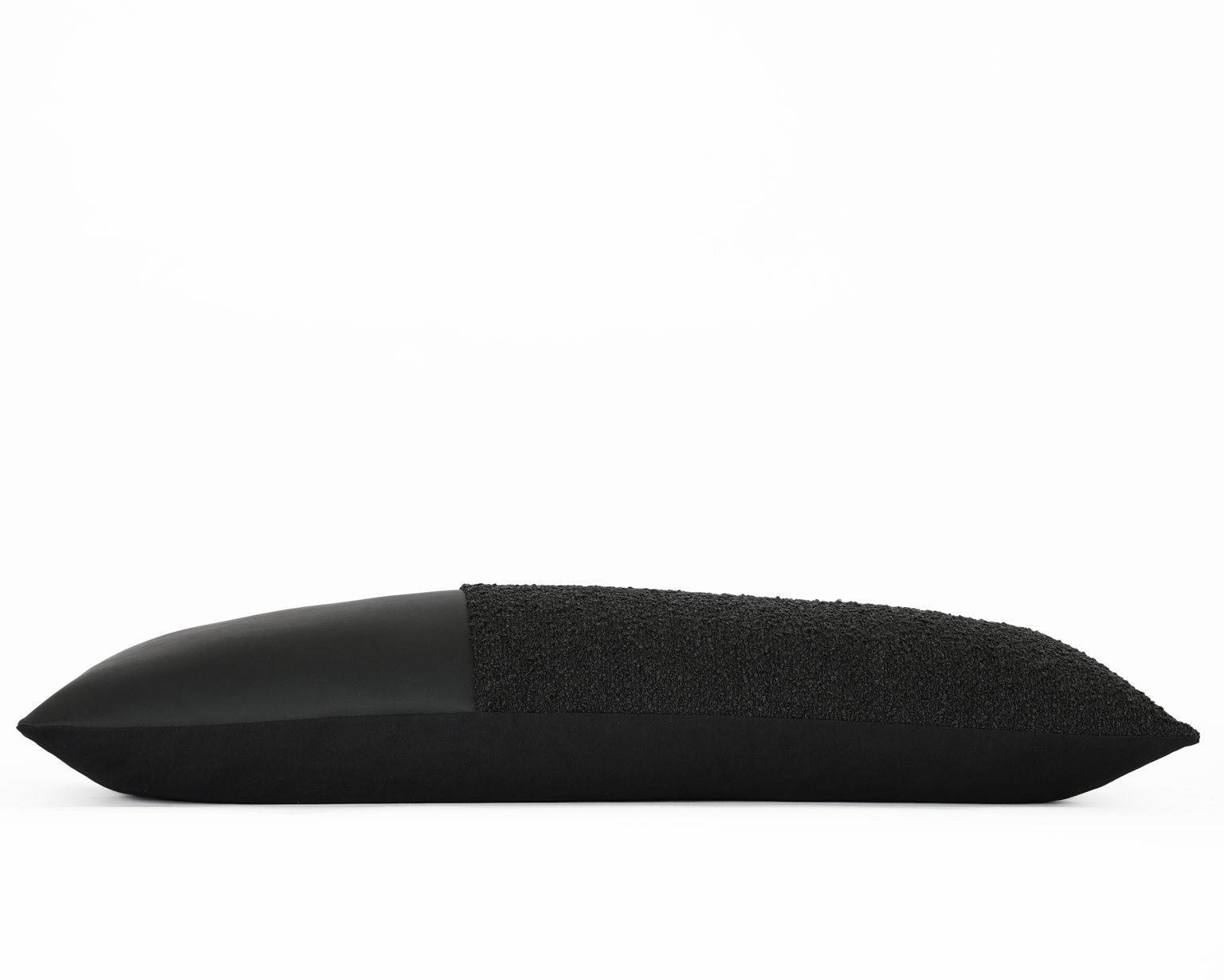 Indi, Boucle + Faux Leather, Long Lumbar