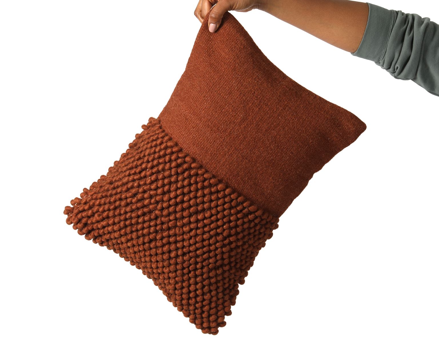 Islip, Rich Brown Decorative Pillows Coterie Brooklyn Lumbar - 14x20