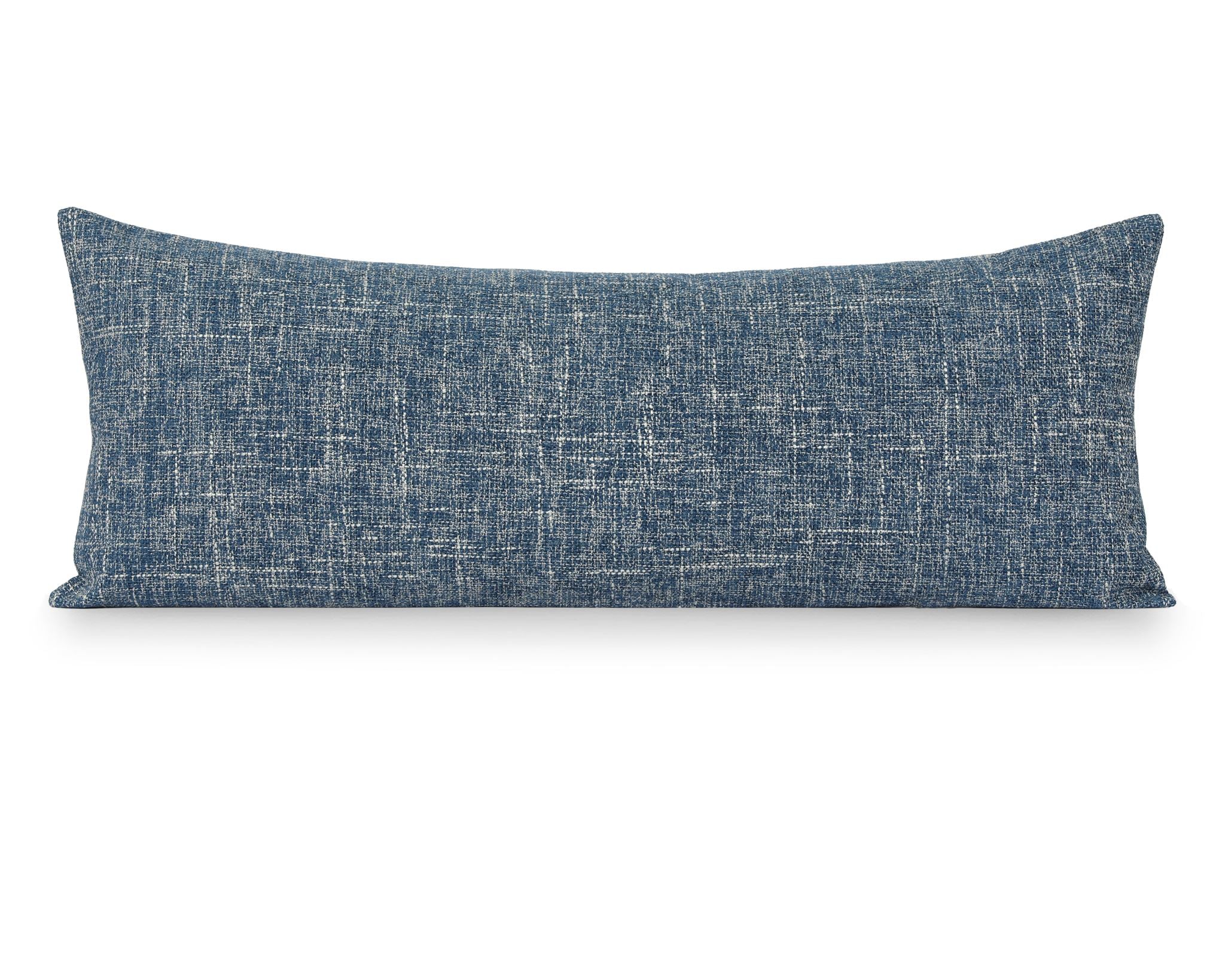 Katonah Indigo, Textured Long Lumbar Pillow Cover