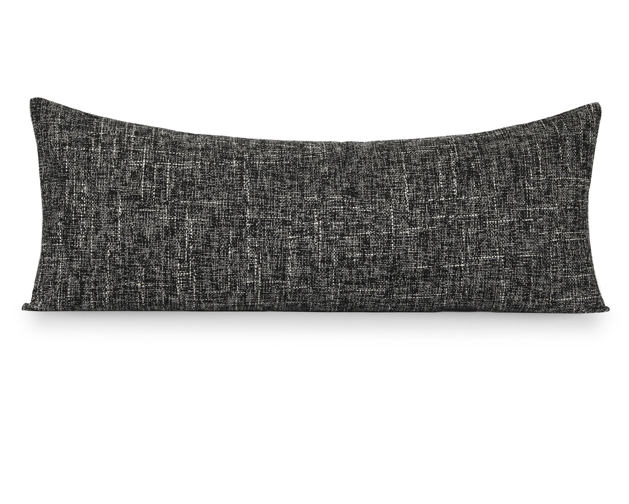 Katonah, Onyx and Ivory Decorative Pillows Coterie Brooklyn Large Lumbar - 14x36