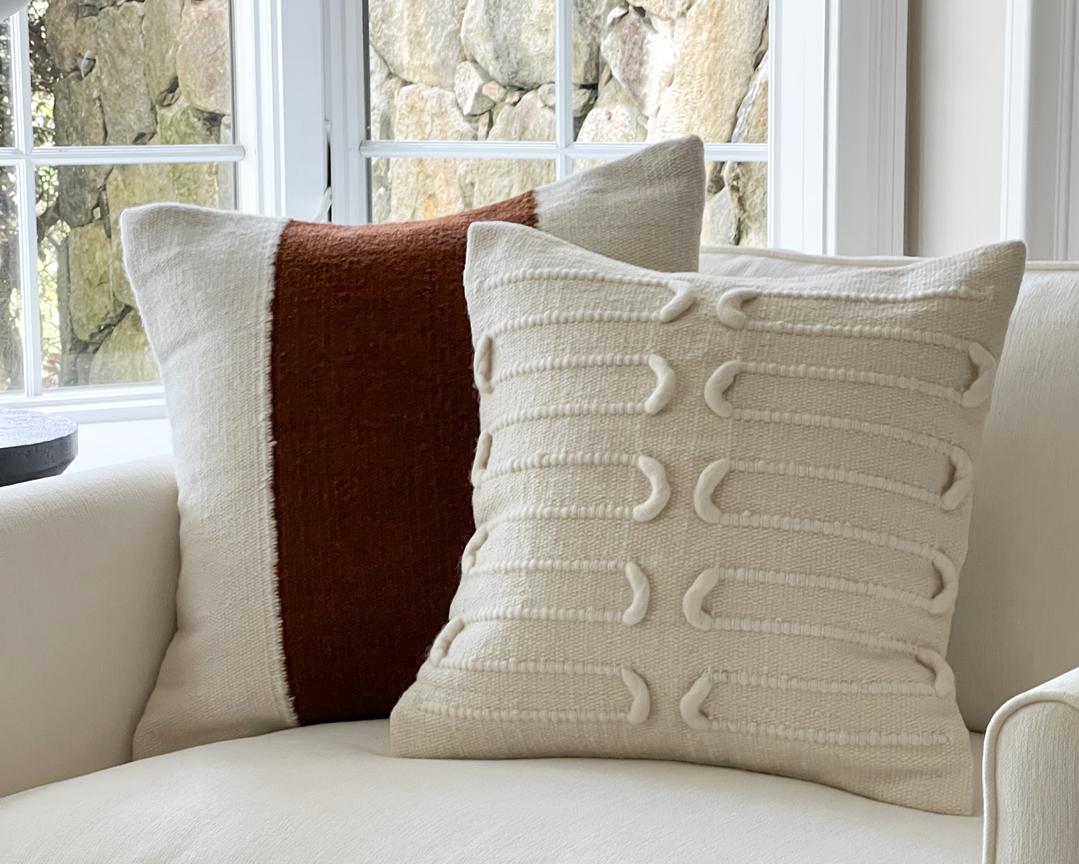 Loyola in Cherrywood, Wool Pillow Cover
