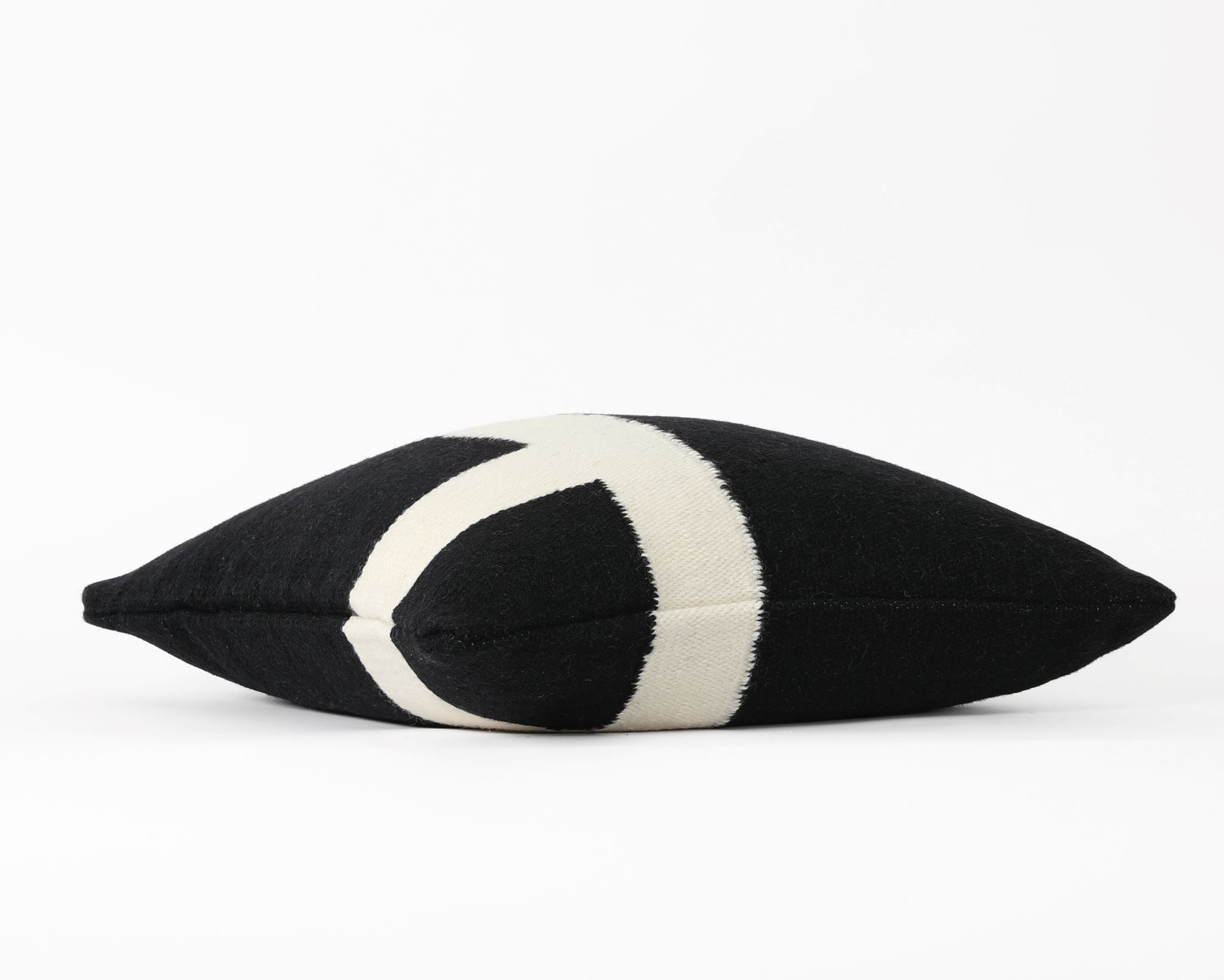 Mystic Black, Double Sided Wool Cover Decorative Pillows Coterie Brooklyn