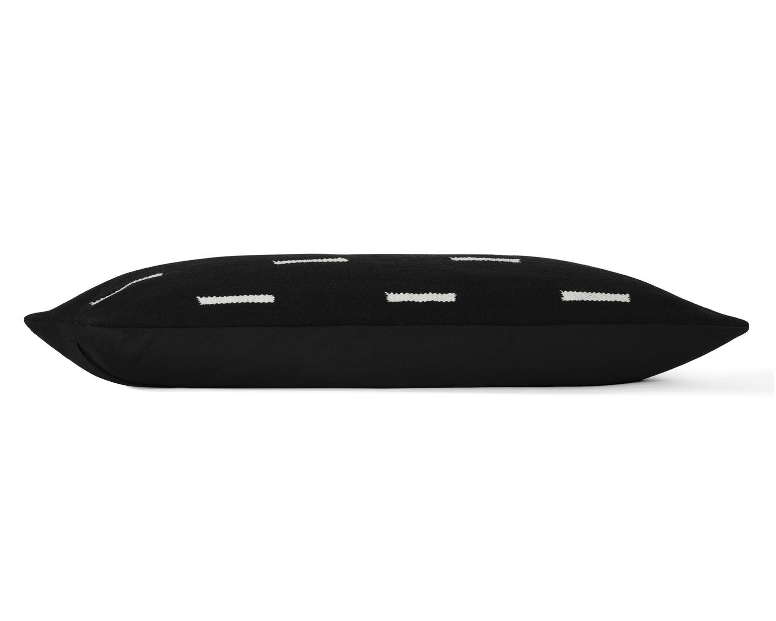 Nina, Black and Ivory, Large Lumbar Pillow