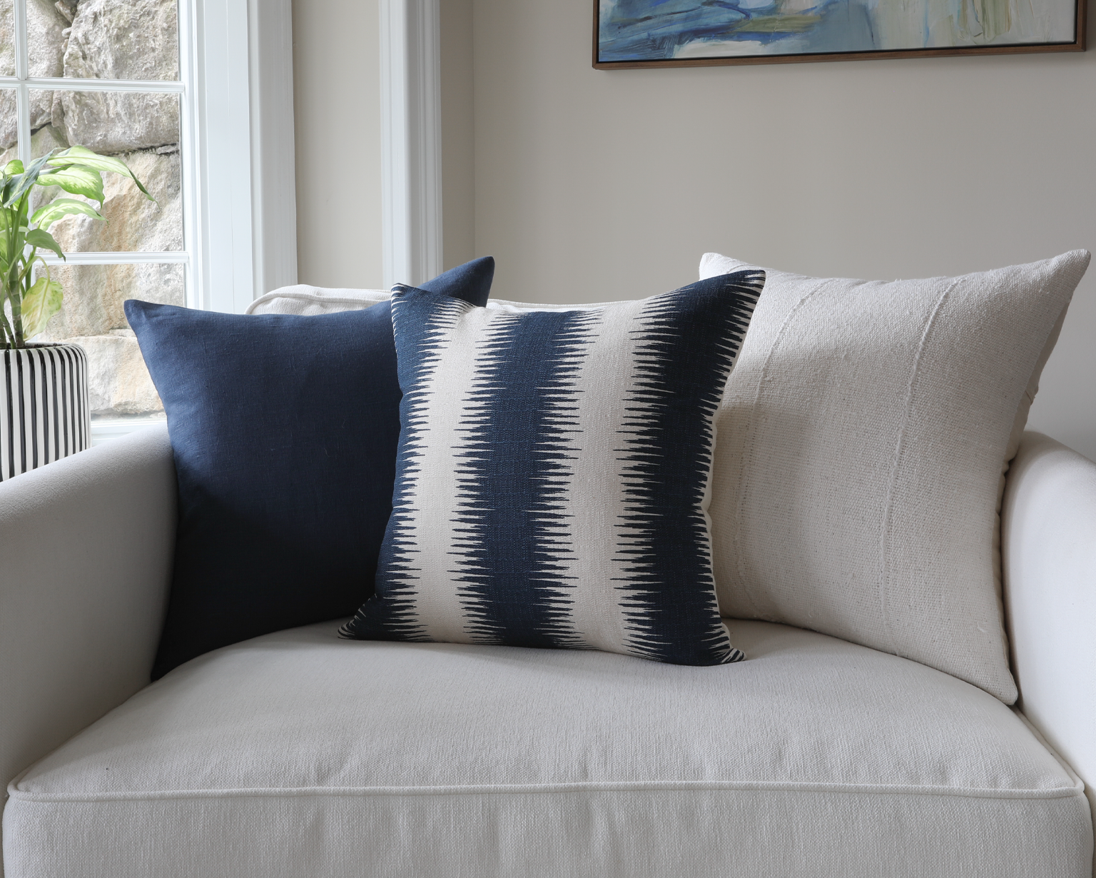Savannah, Coastal Style Long Lumbar Pillow Cover