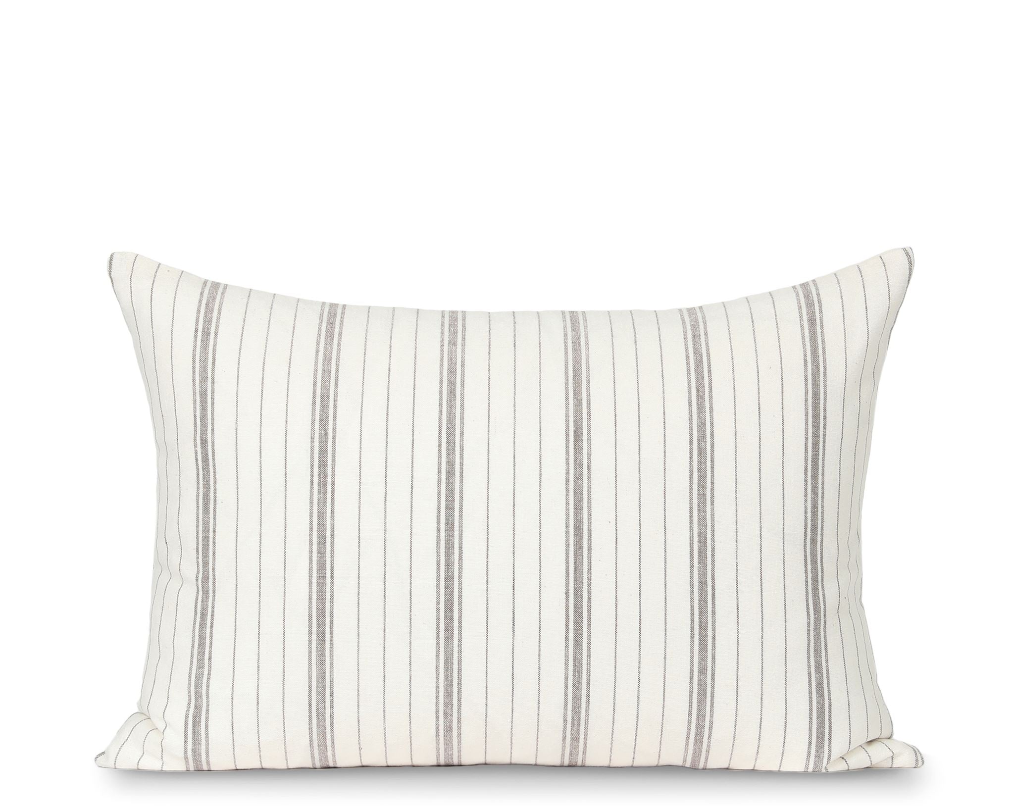 Stripe qq, Cream and Brown Decorative Pillows Coterie Brooklyn