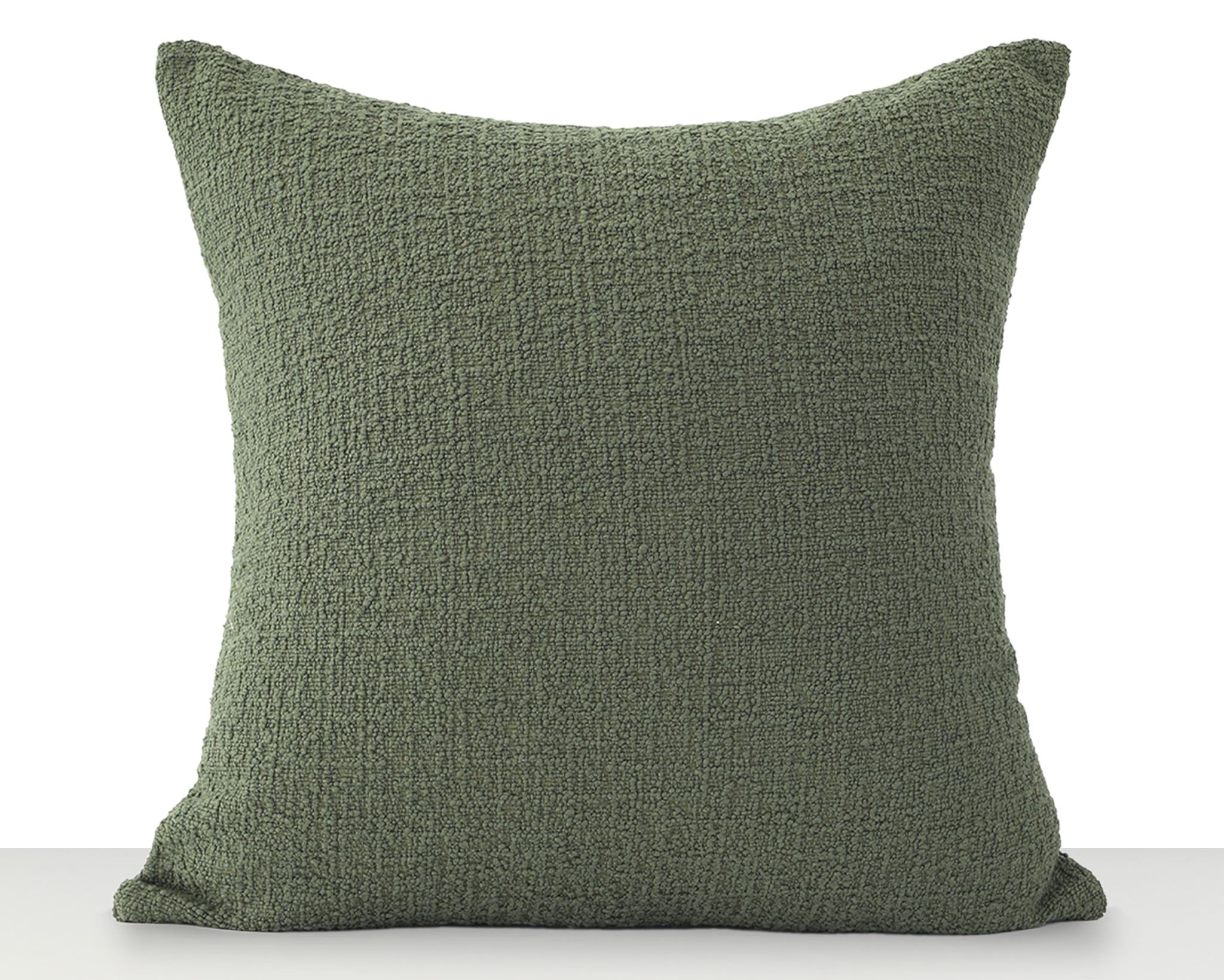 Uma, Olive Boucle Decorative Pillows Coterie Brooklyn