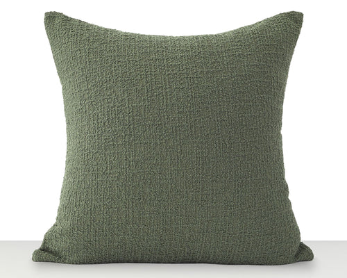 Uma, Olive Boucle Decorative Pillows Coterie Brooklyn