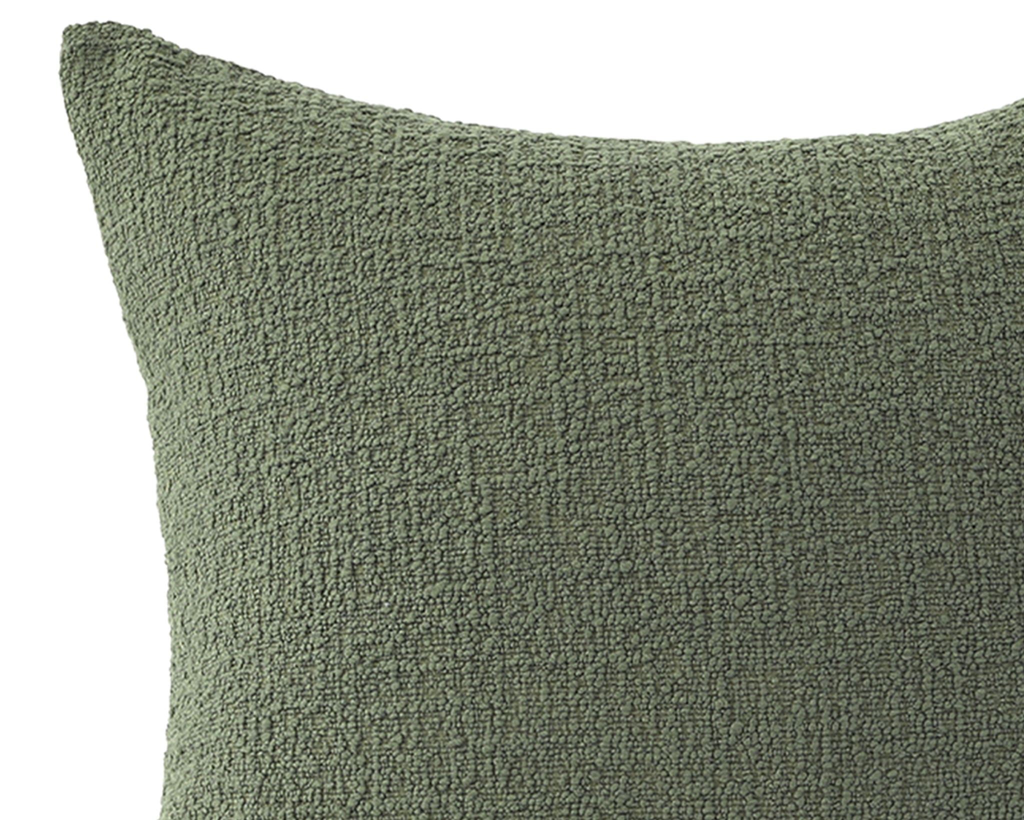 Uma, Olive Boucle Decorative Pillows Coterie Brooklyn