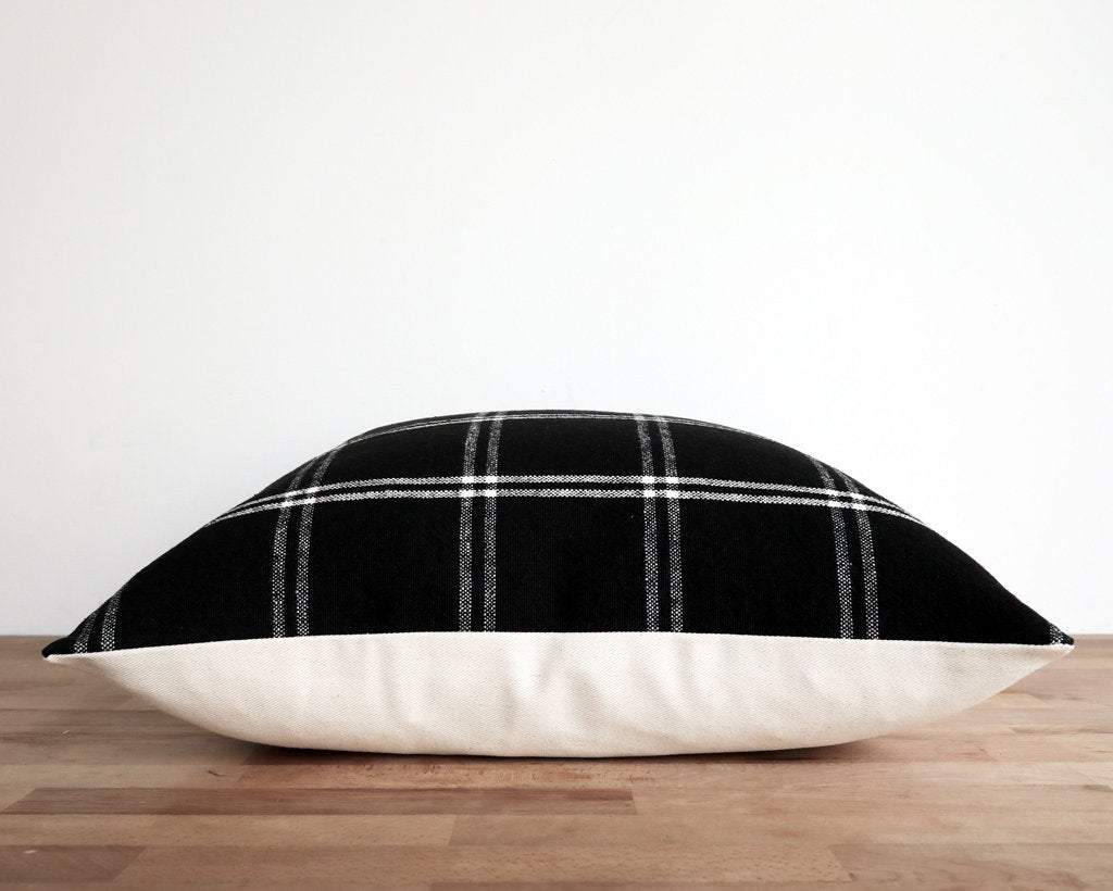 Westmoreland, Black Decorative Pillows Stitched By Grace