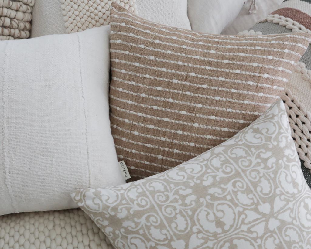 Montreaux, Natural Decorative Pillows Coterie Brooklyn