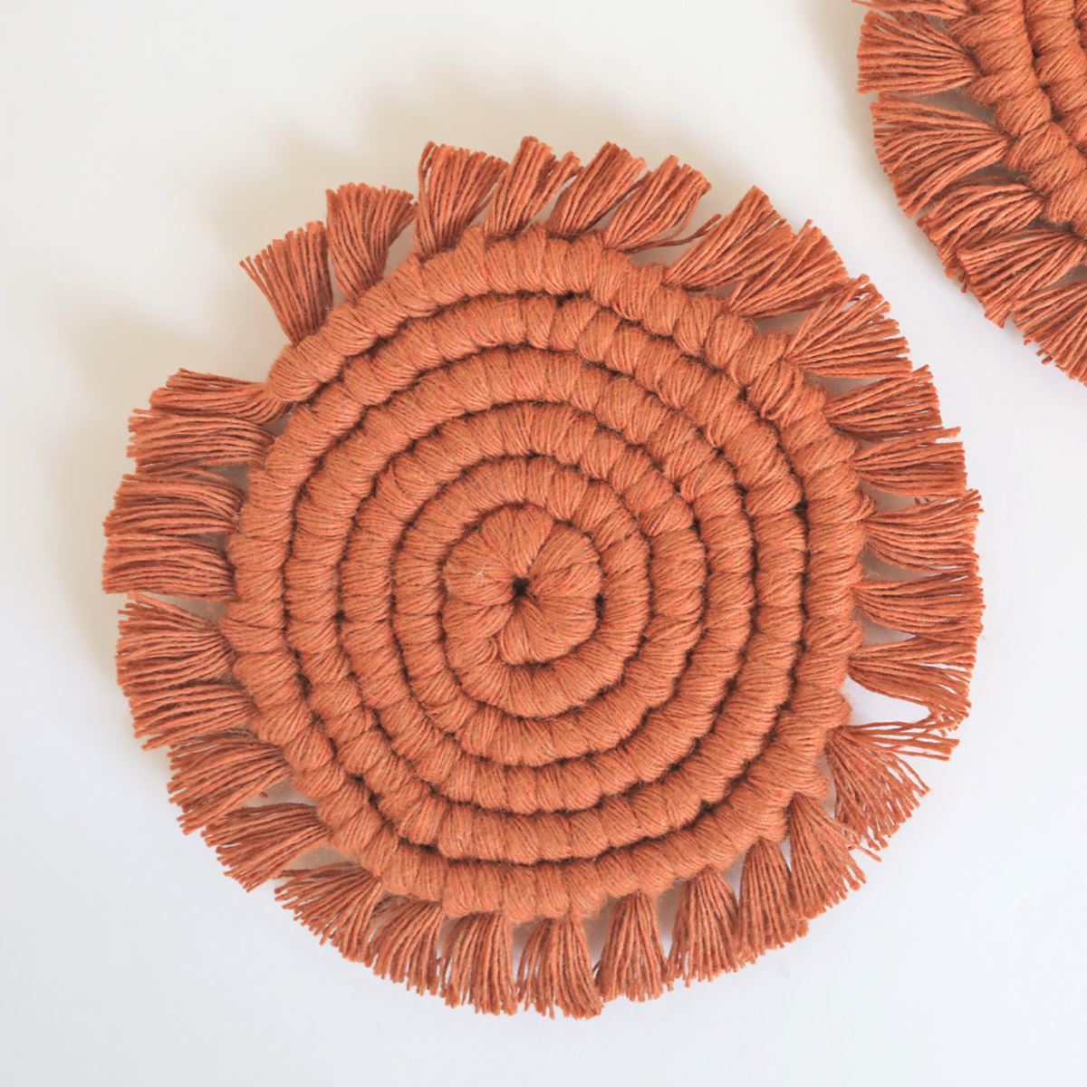 Macrame Coaster Set, Assorted Colors Decor Coterie, Brooklyn