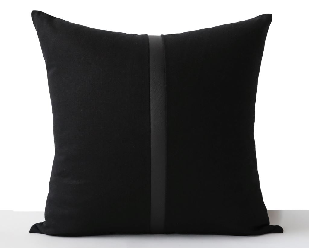 Antibes, All Black Decorative Pillows Coterie Brooklyn 