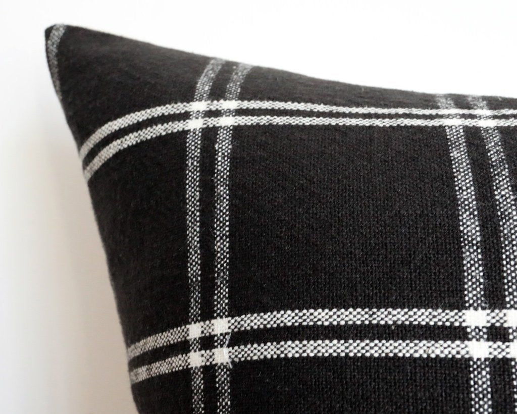 Westmoreland, Black Decorative Pillows Stitched By Grace