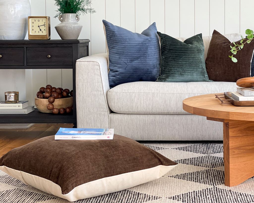 Roux, Velvet Floor Pilllow Decorative Pillows Coterie Brooklyn