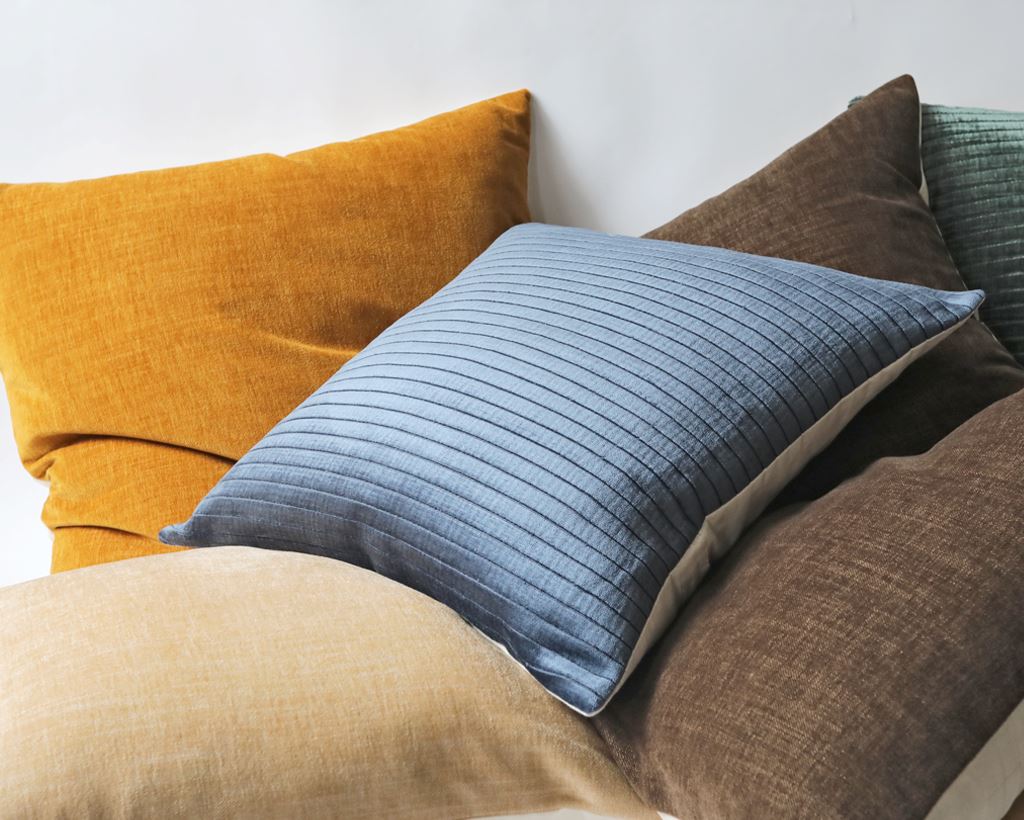 Rhone, Lagoon Velvet Decorative Pillows Coterie Brooklyn