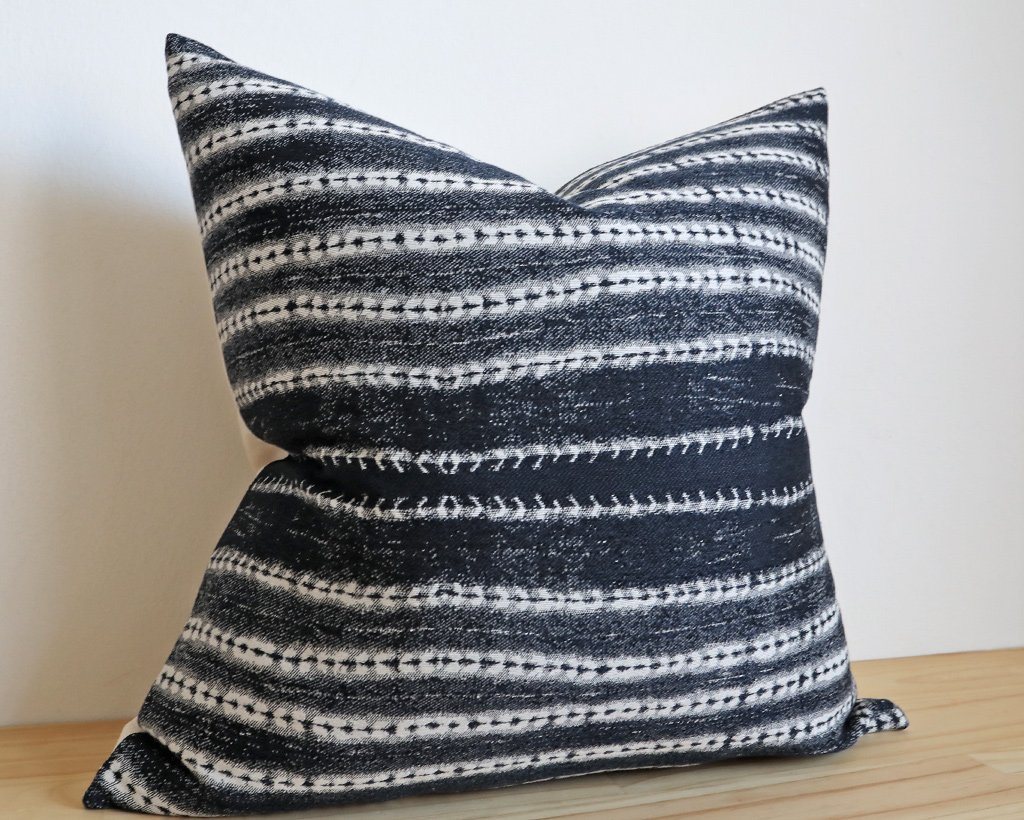 All blues Decorative Pillows Stitched By Grace