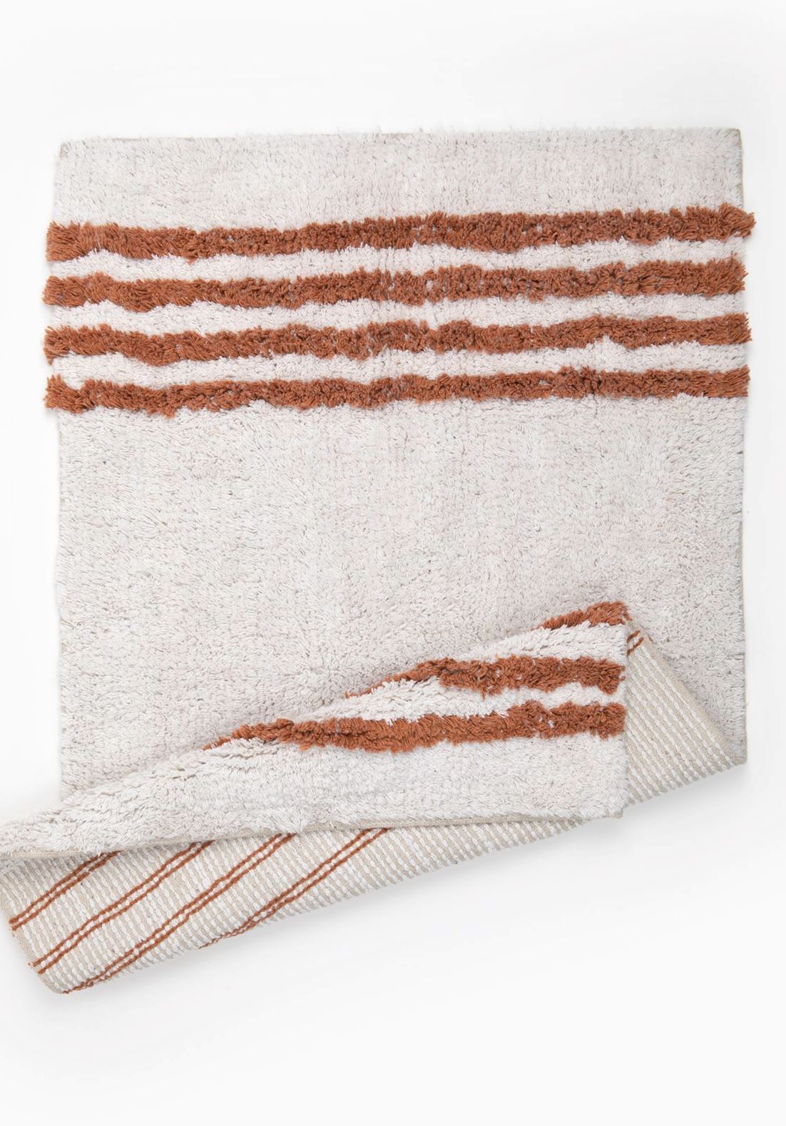 Bristol Bath Mat, Ivory and Rust Bath Mats & Rugs Coterie Brooklyn