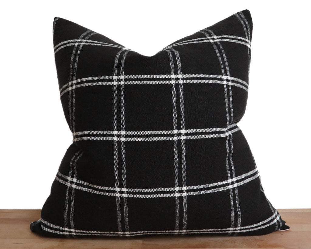 Westmoreland, Black Decorative Pillows Stitched By Grace