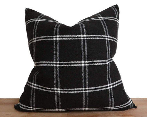 Westmoreland, Black Decorative Pillows Stitched By Grace