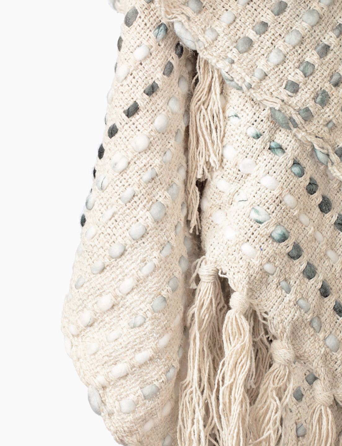 Esme Throw, Cream Throw Blankets Coterie Brooklyn