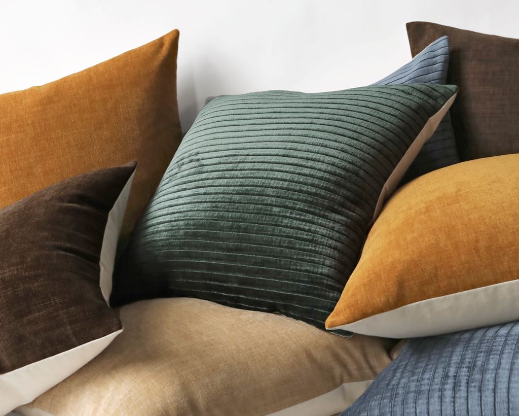 Rhone, Evergreen Velvet Decorative Pillows Coterie Brooklyn