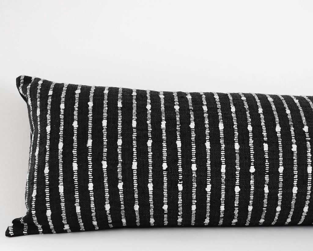 Monterey Black, Extra Long Pillow Decorative Pillows Coterie Brooklyn