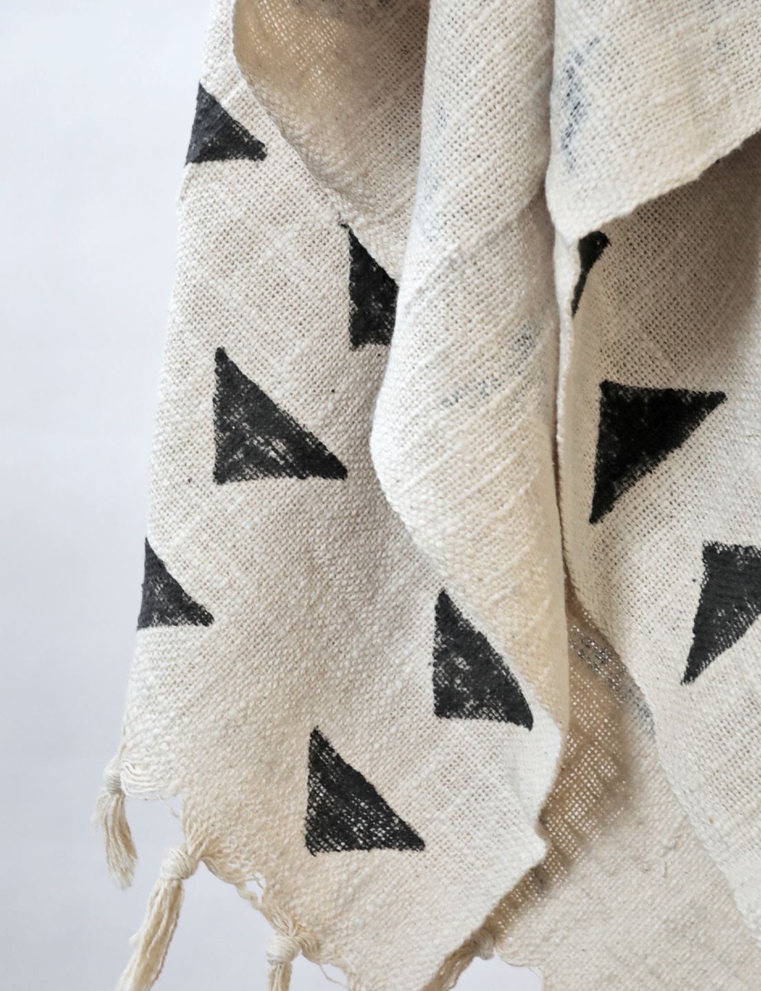Block Printed Throw Blanket Throw Blankets Coterie Brooklyn