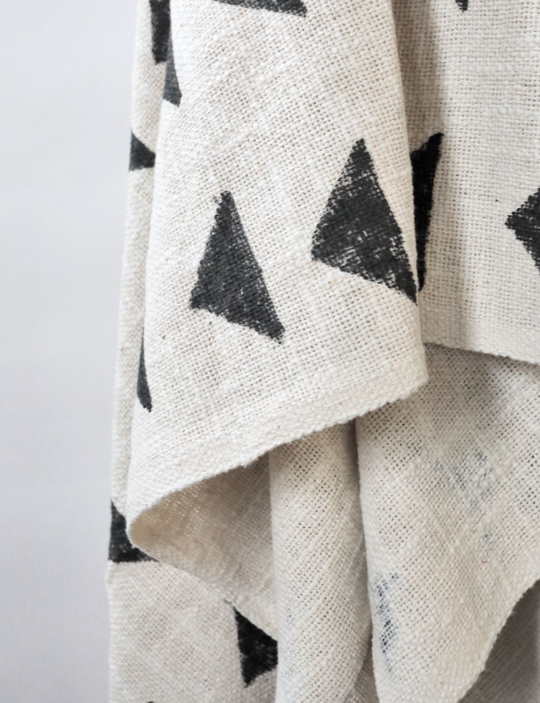 Block Printed Throw Blanket Throw Blankets Coterie Brooklyn