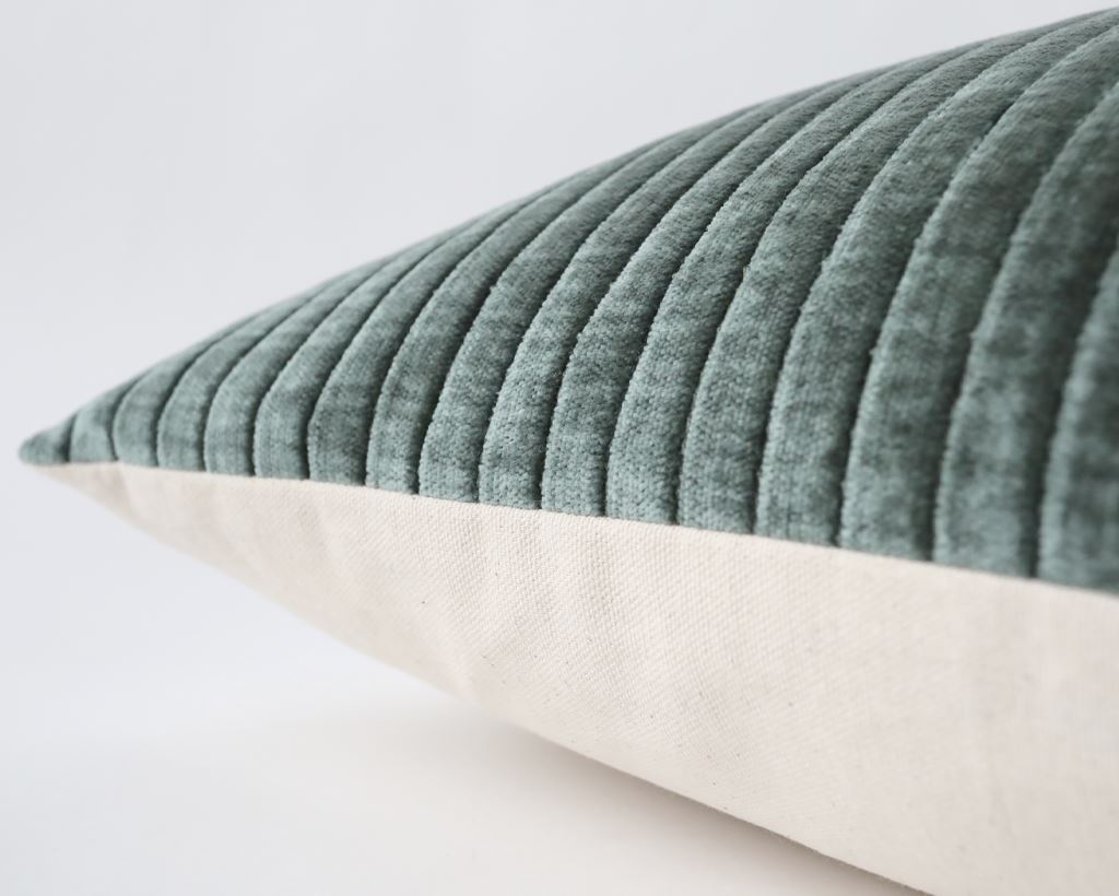 Rhone, Evergreen Velvet Decorative Pillows Coterie Brooklyn