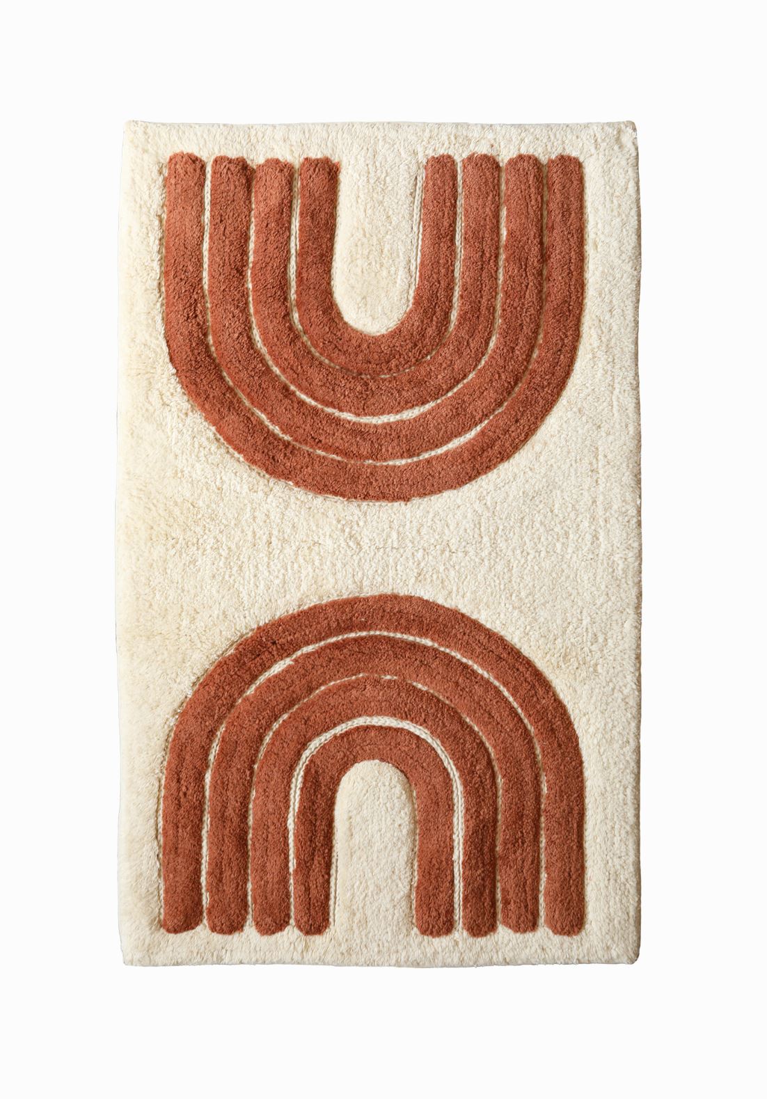 Sola, Cream and Rust Bath Mats & Rugs Jamasi