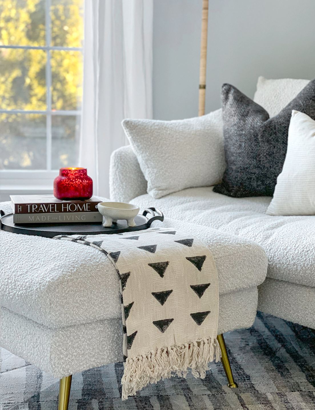 Block Printed Throw Blanket Throw Blankets Coterie Brooklyn