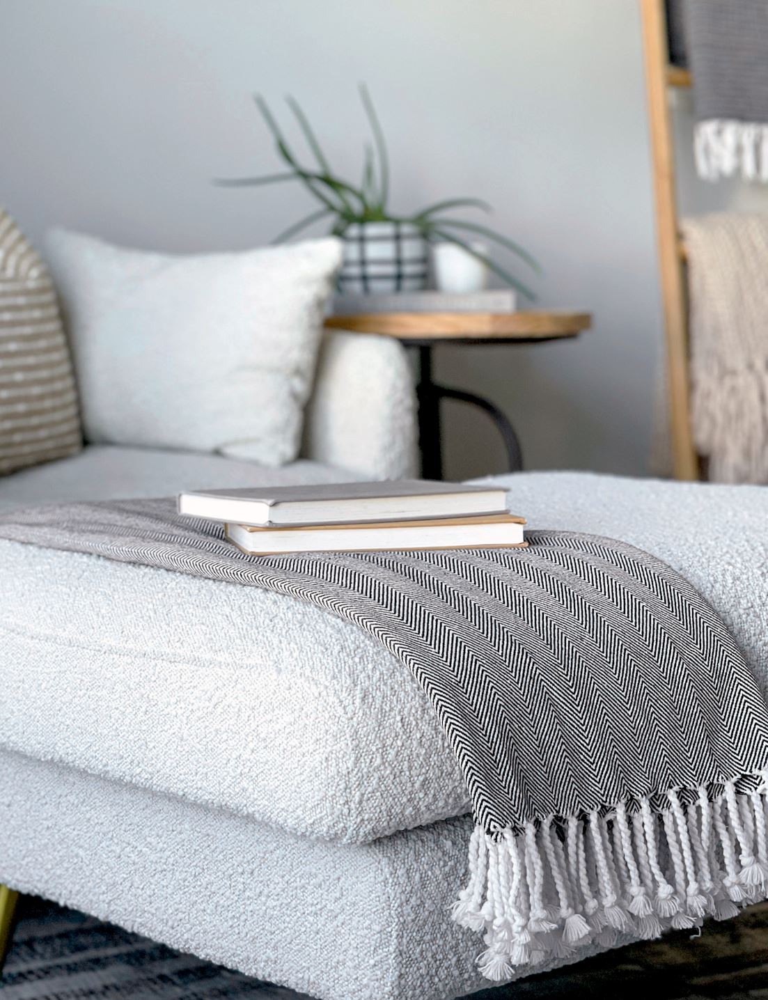 Valhalla Throw , Black Throw Blankets Coterie Brooklyn