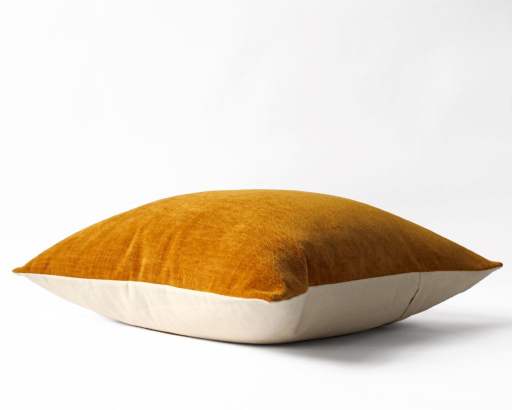 Roux, Saffron Velvet Decorative Pillows Coterie Brooklyn