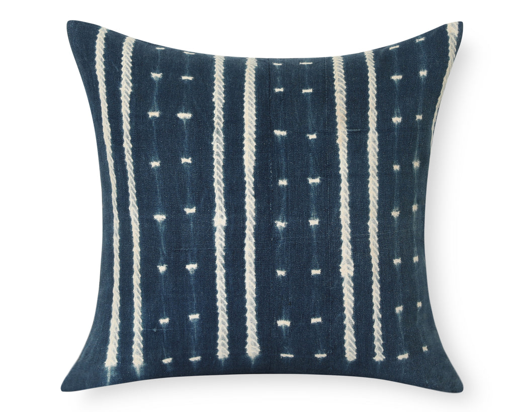 Authentic Vintage African Indigo Pillow Cover
