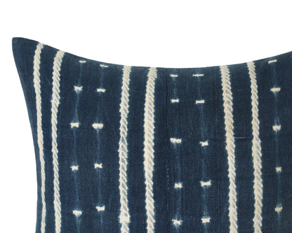 Authentic Vintage African Indigo Pillow Cover